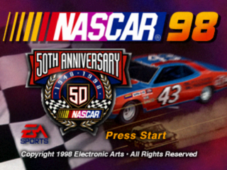 NASCAR 98 Collector's Edition title screen for Playstation